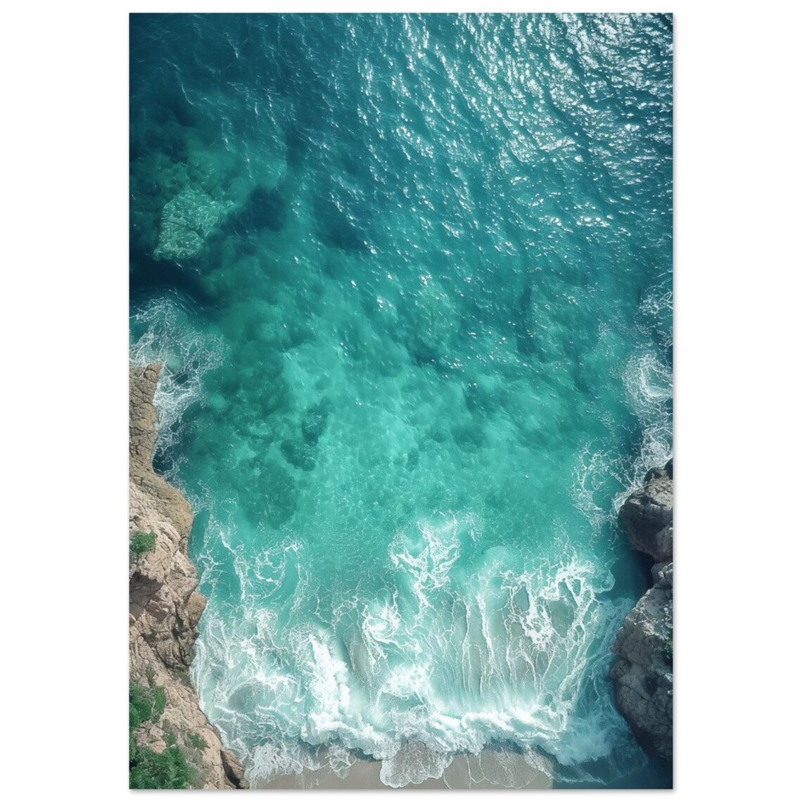 Beach Sea View Poster, Coastal Wall Art Print - Image 2