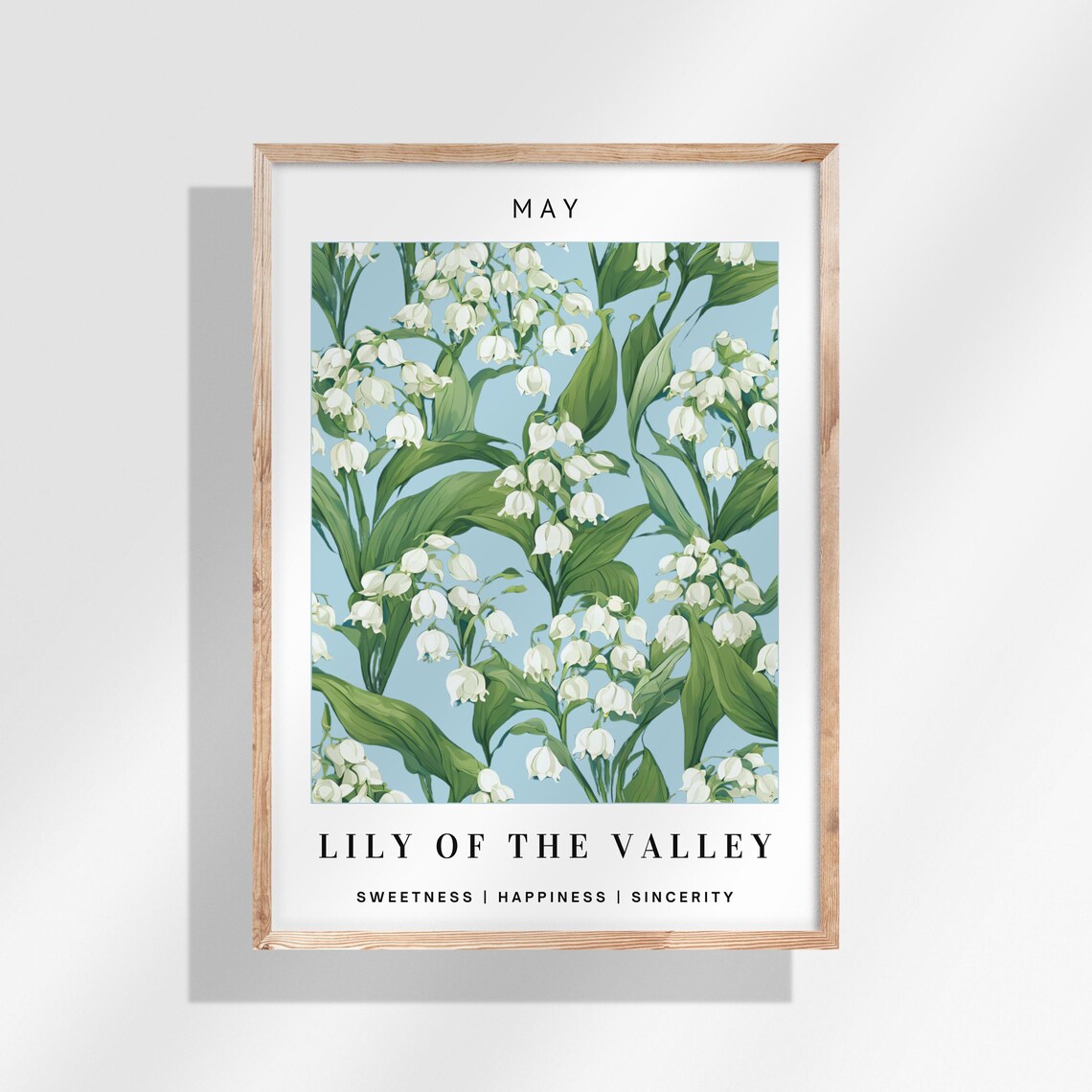 Lily Of The Valley May Birthday Gift Idea Poster - Image 2