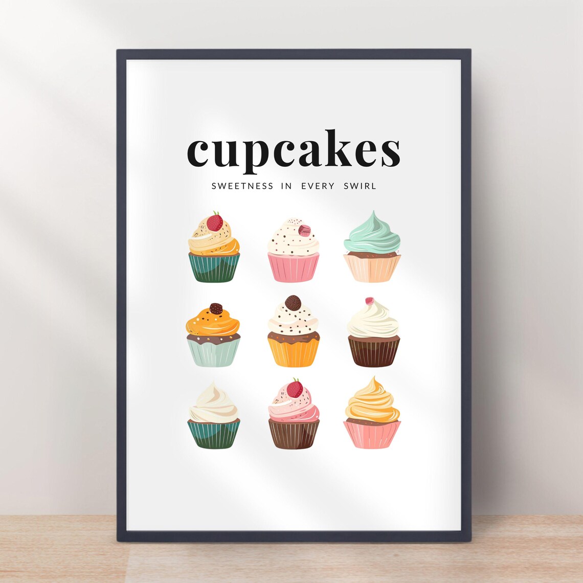 Sweet Cupcake Quote, Whimsical Kitchen Decor - Image 2