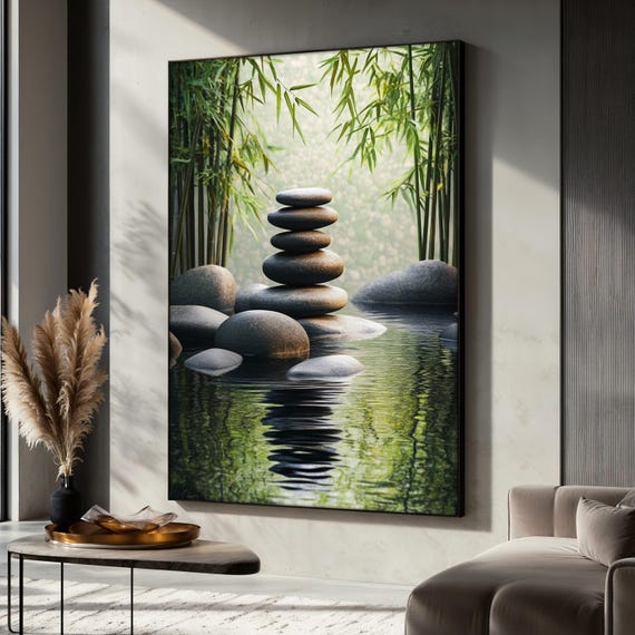 Zen Stones - Tranquil Nature Art