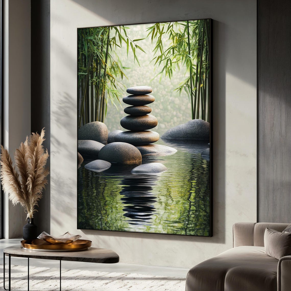 Zen Stones - Tranquil Nature Art