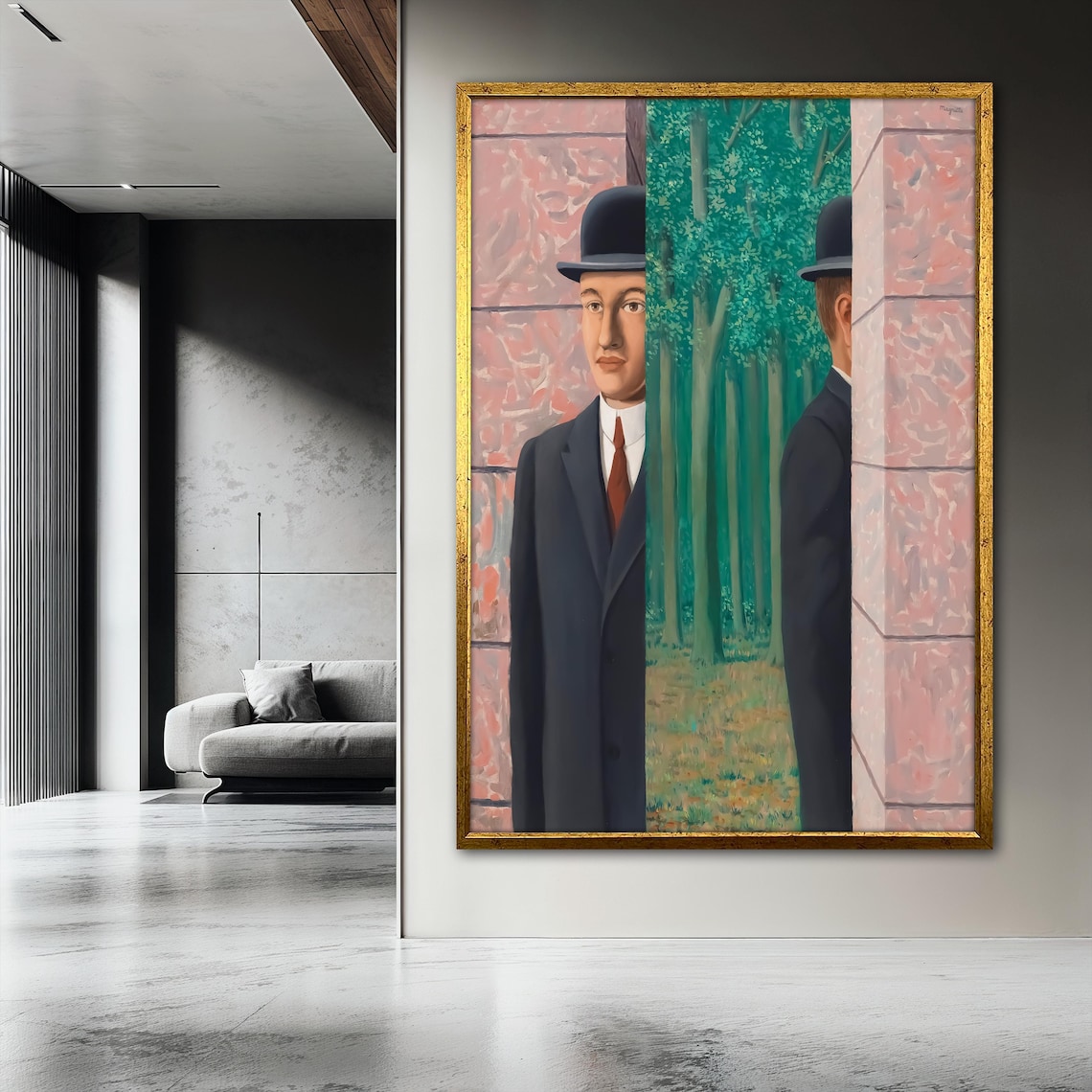 La Dcalcomanie by Rene Magritte, Surreal Art Print - Image 3