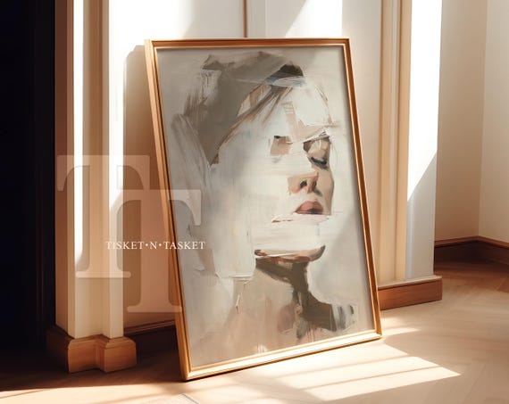 Modern Abstract Painting Of A Woman Wall Art