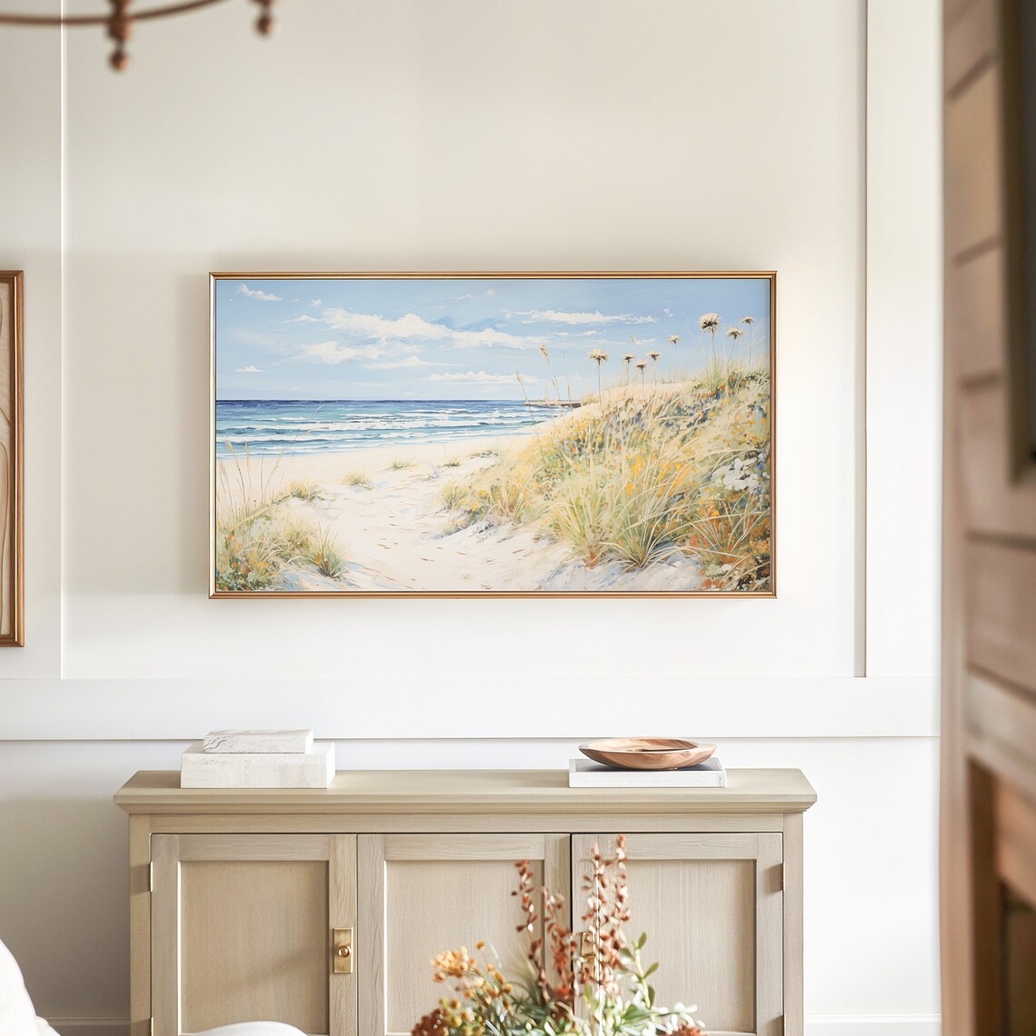 Coastal Wildflower Vintage Floral Art Print - Image 4