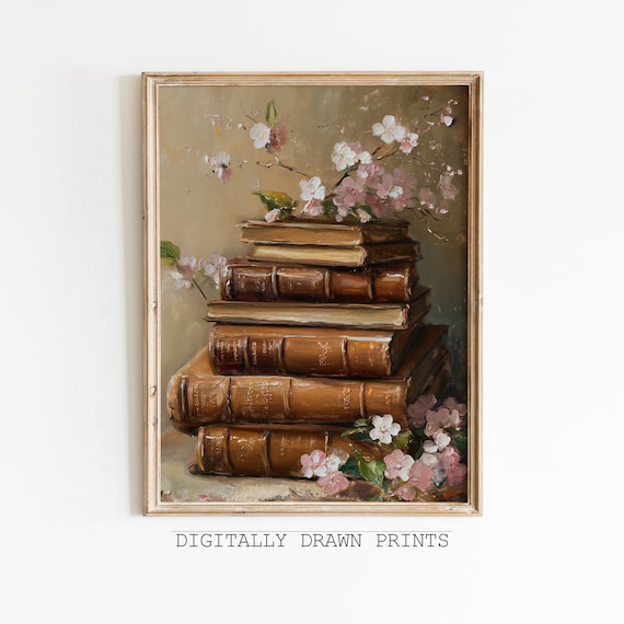 Vintage Spring Still Life Art Print, Botanical