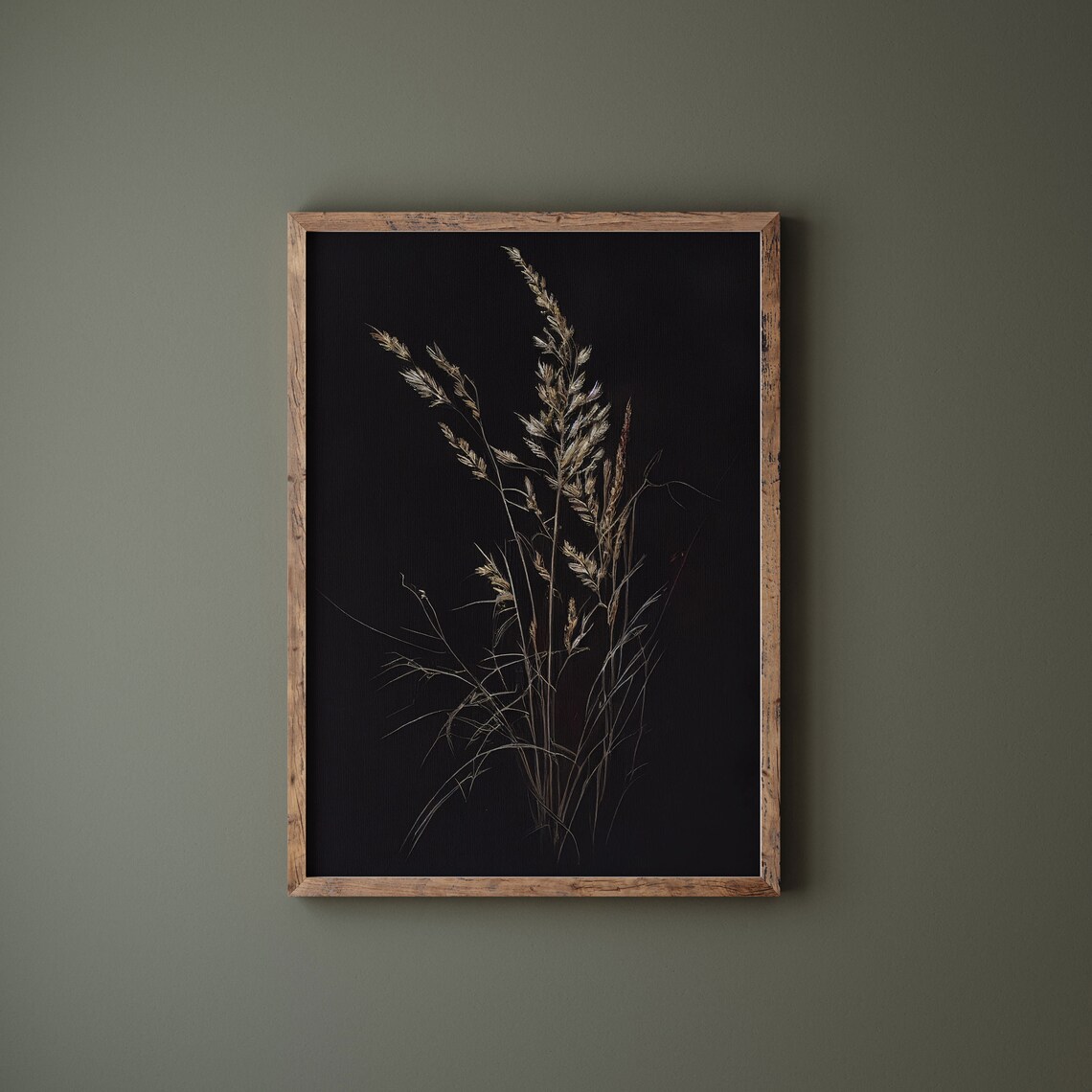 Vintage Moody Dark Flower Botanical Art Print - Image 3