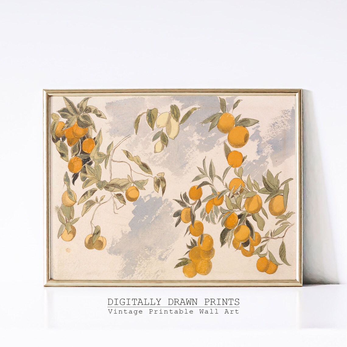 Spring Fruit Tree Vintage Farmhouse Art Print
