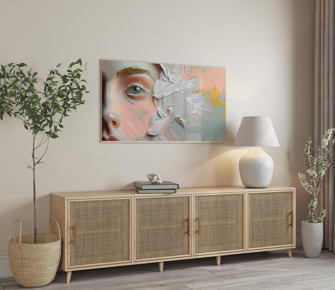 Abstract Spring Woman Art Print, Frame TV Art - Image 3