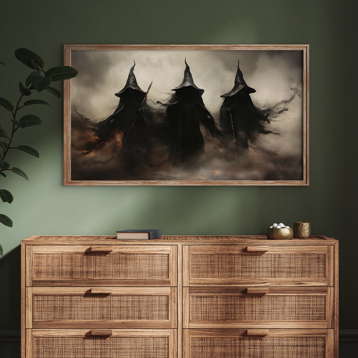 Frame Tv Halloween Witch Spooky For Tv Art Poster - Image 3