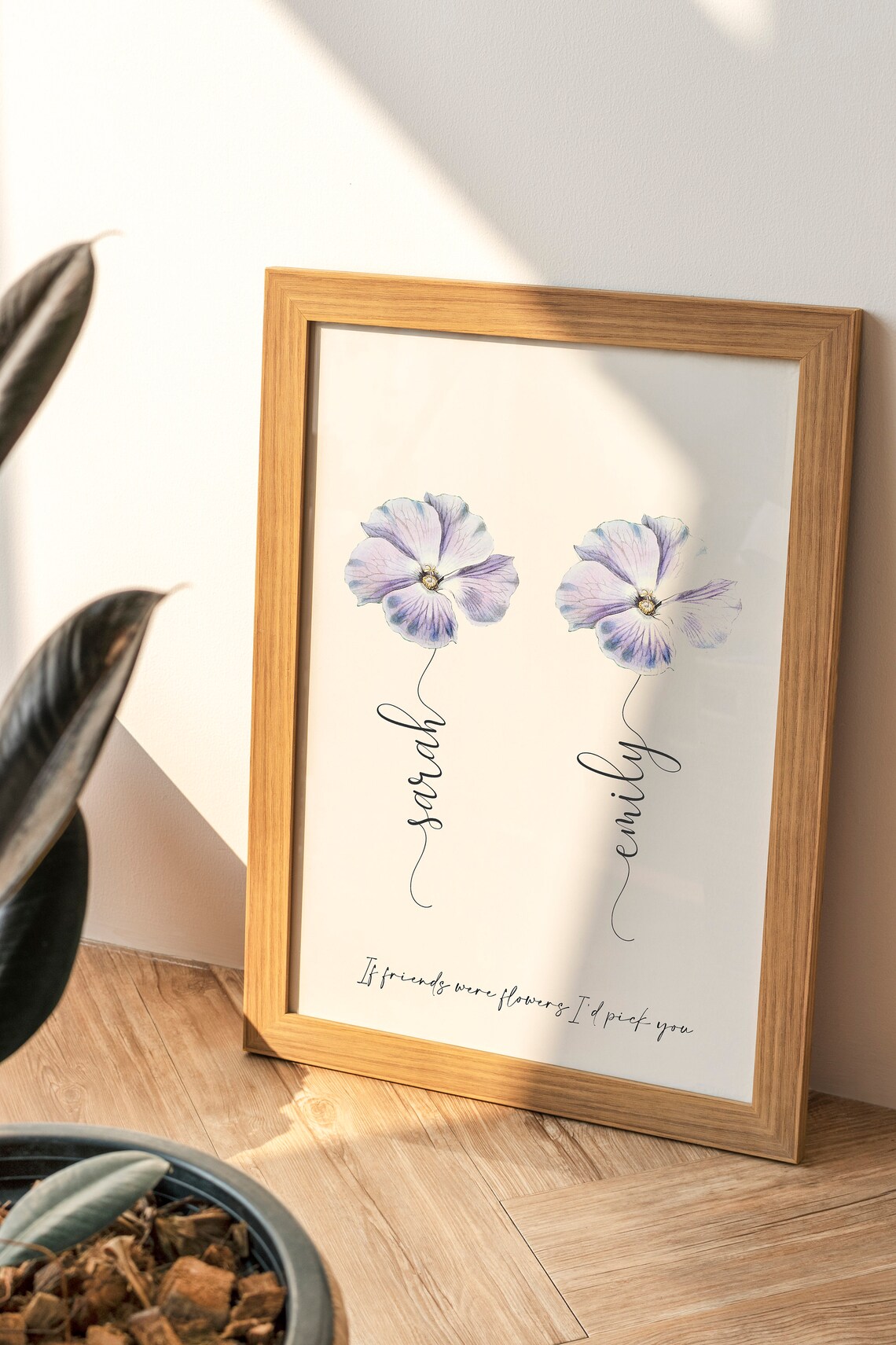 Personalized Best Friend Flower Names If Friends Were Flowers Print - Image 4