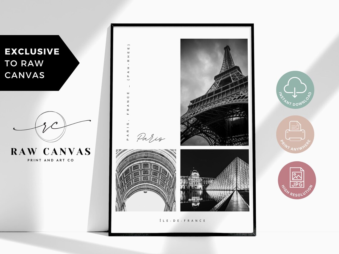 Paris Eiffel Tower, Modern Travel Photography