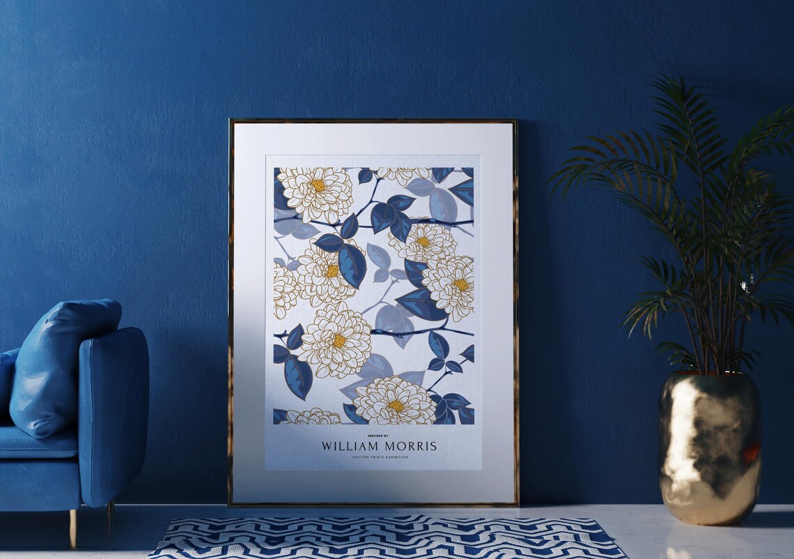 William Morris Inspired Botanical Floral Art Print - Image 5