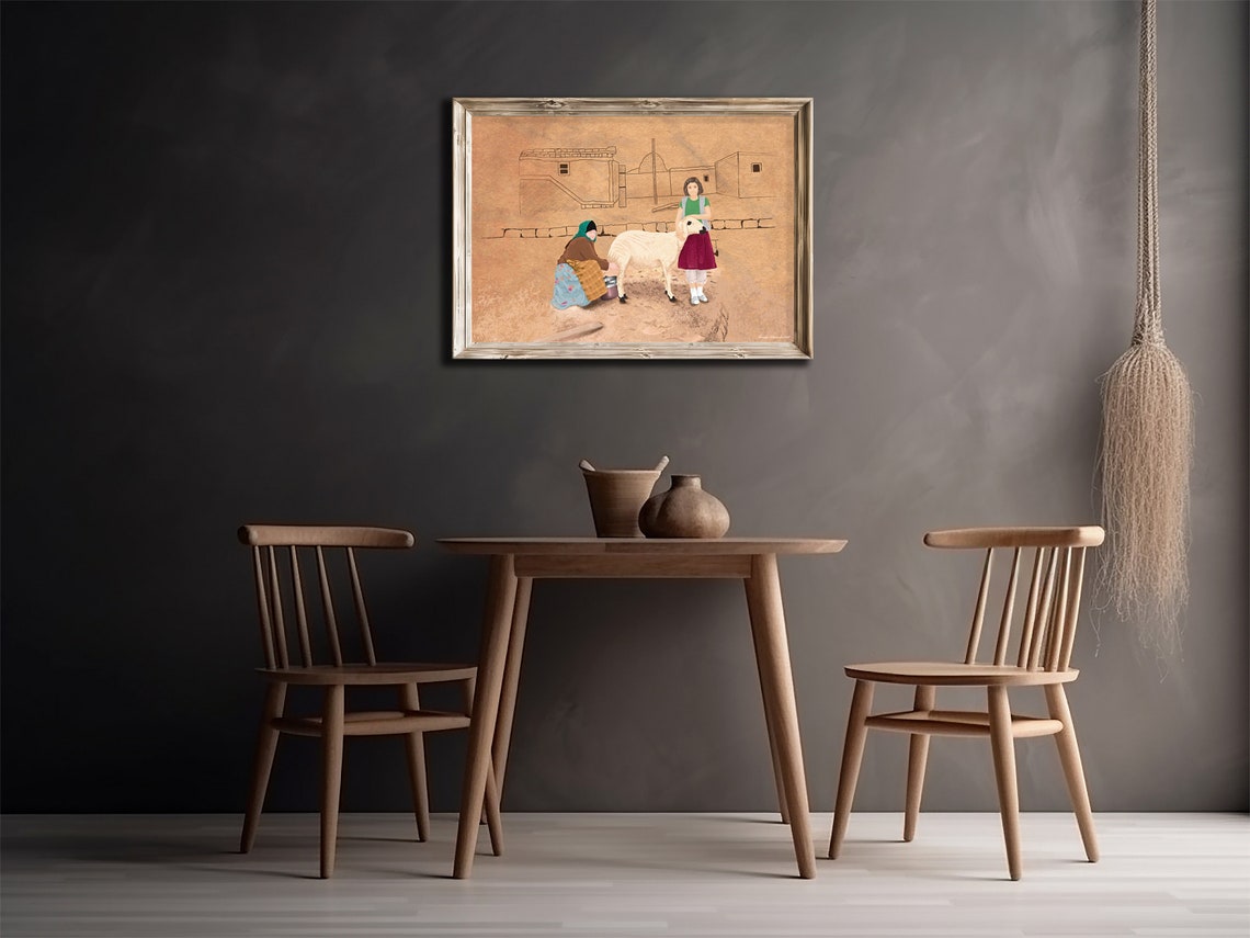 Vintage Village Wall Art Jpg Print Instant Designed For Home - Image 2