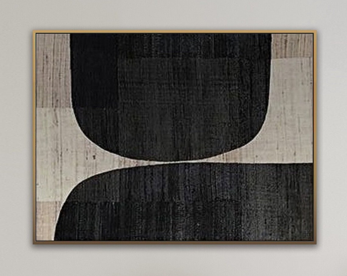 Black Abstract Wall Art Black Beige Textured Painting Black Wabi Sabi Wall Art Modern Abstract Minimalist Painting Neutral Wabi Sabi Art