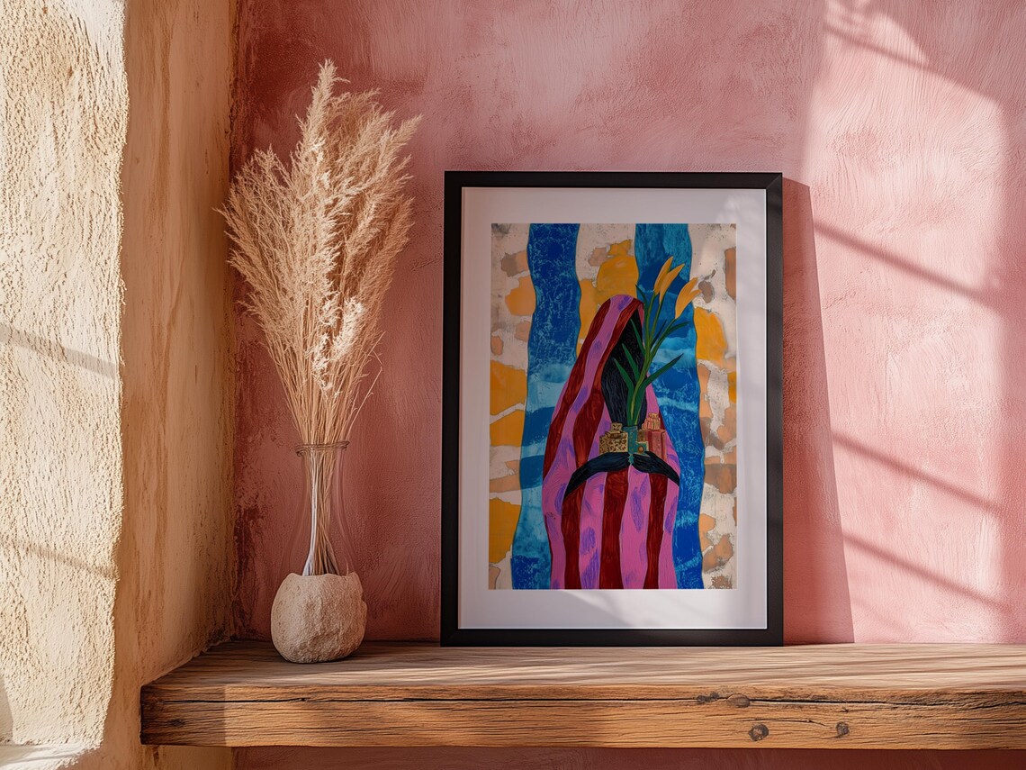 La Befana Italian Christmas Witch Colorful Epiphany Art Poster - Image 2