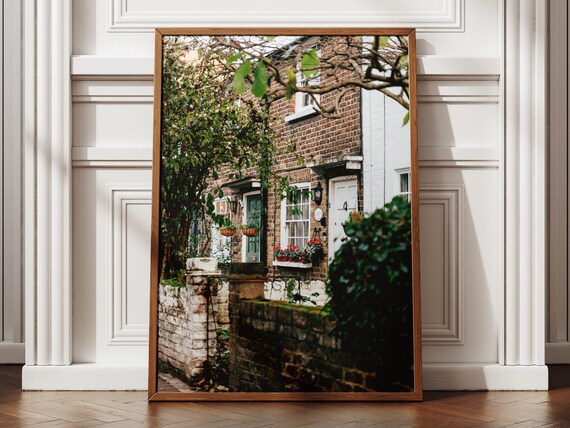 Richmond Alley Photography Print London Cottage Botanical Wall Art