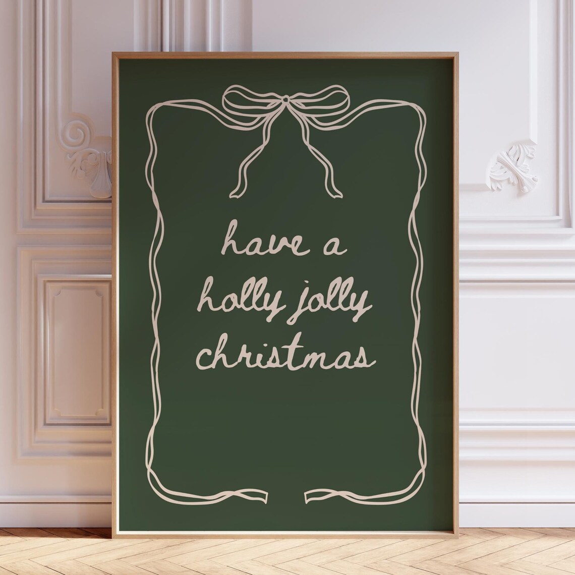 Have A Holly Jolly Christmas, Coquette Bow Print - Image 3