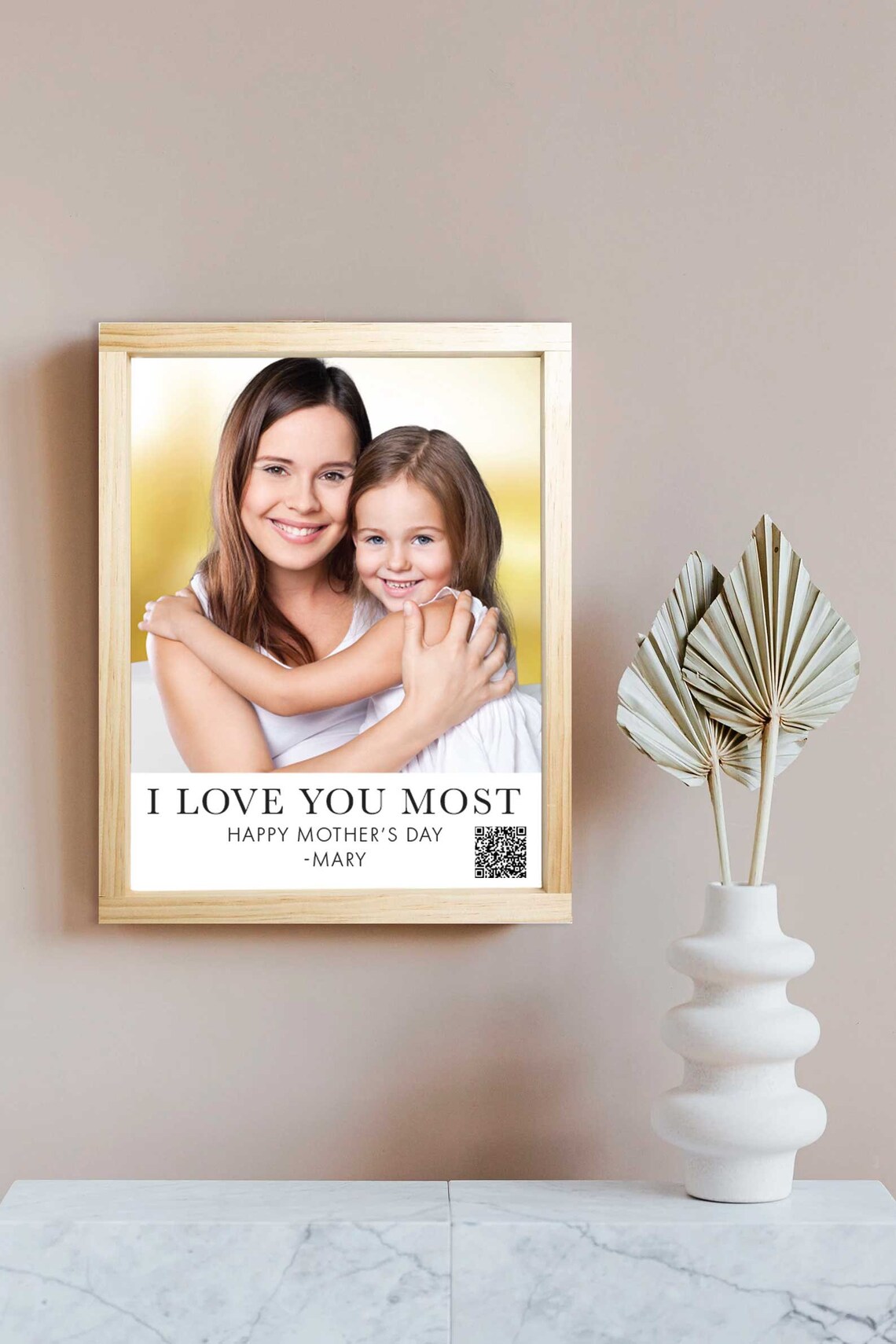 Voice Recording Gift With QR Code, Photo Poster Print - Image 3