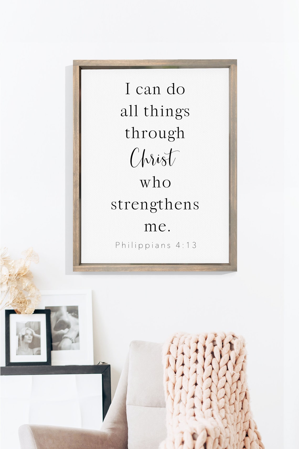 I Can Do All Things Through Christ Philippians 413 Faith Poster - Image 2