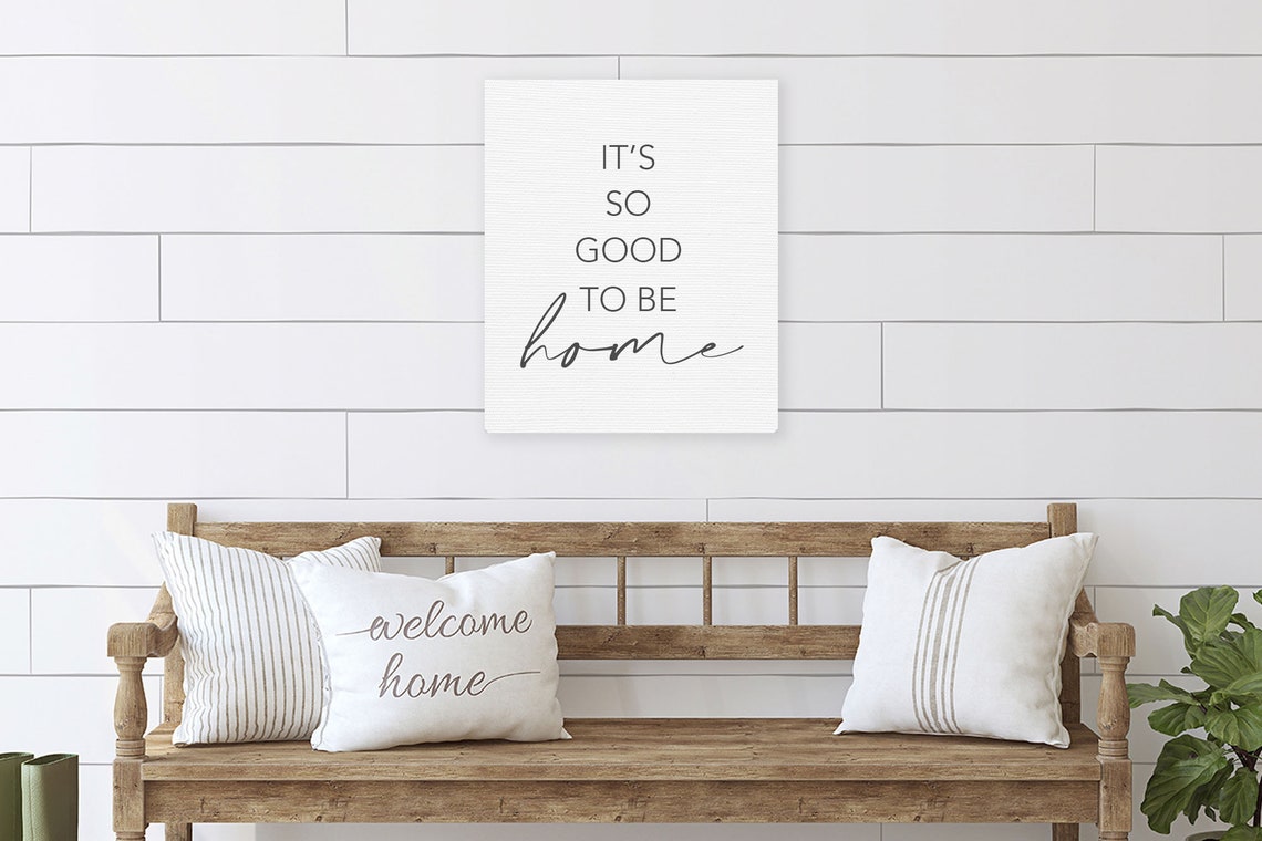 It's So Good to Be Home Entryway Script Quote Wall Art Decor - Image 3