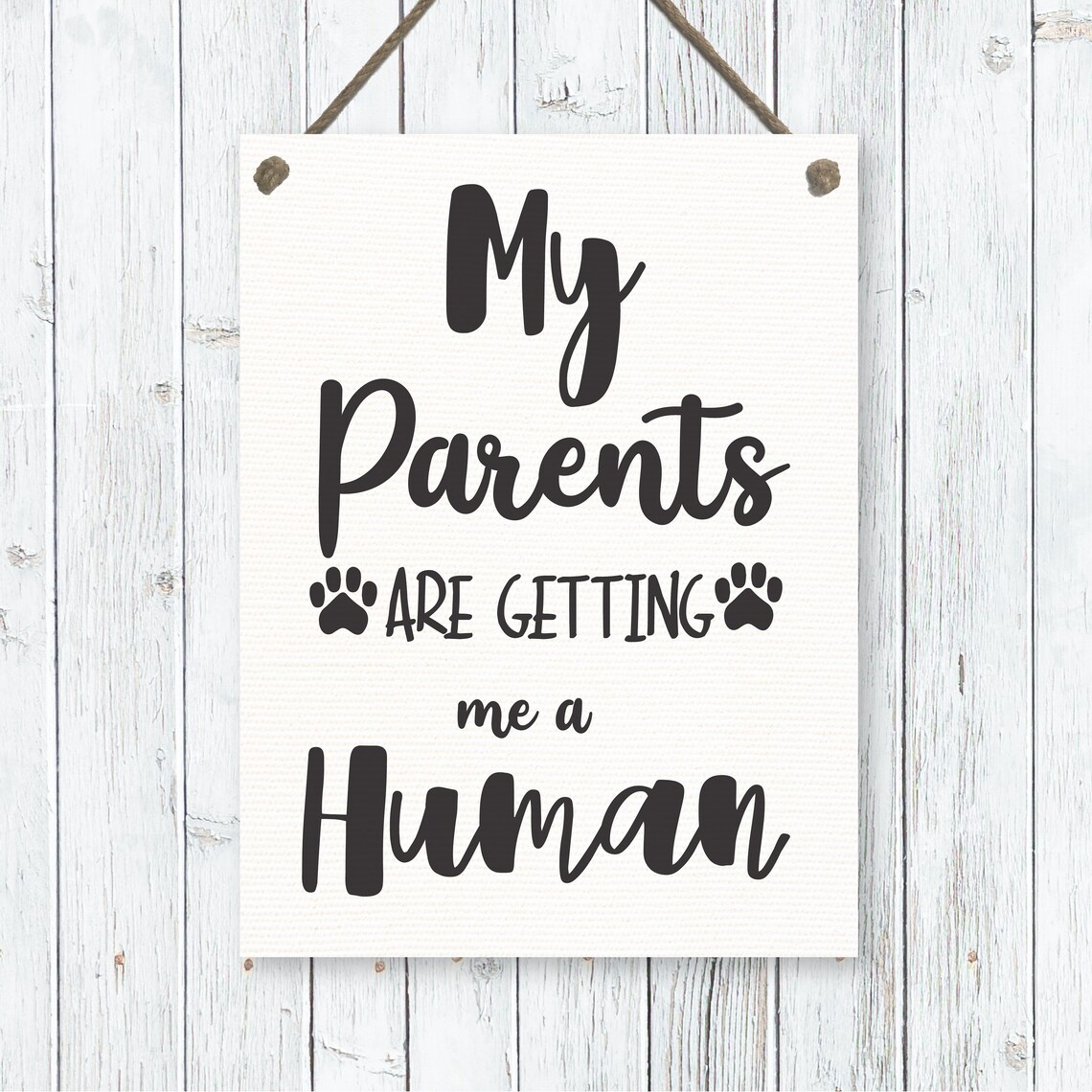 My Parents Are Getting Me A Human Funny Golden Retriever Puppy Poster - Image 3