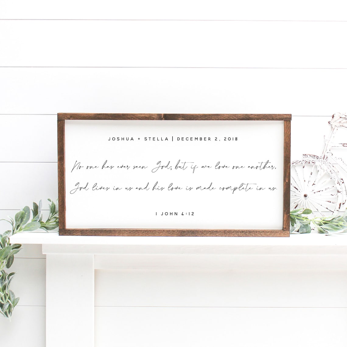 Customized Wedding Gift Bible Verse Wall Art - Image 3
