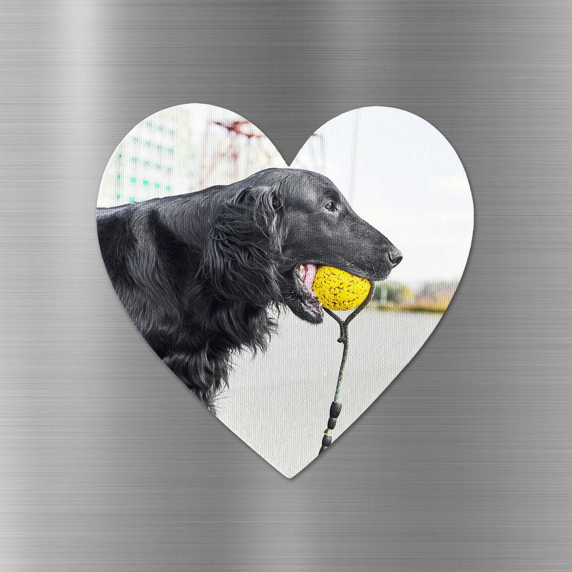 Personalized Heart-Shaped Photo Magnet Canvas Print for the Fridge - Image 3