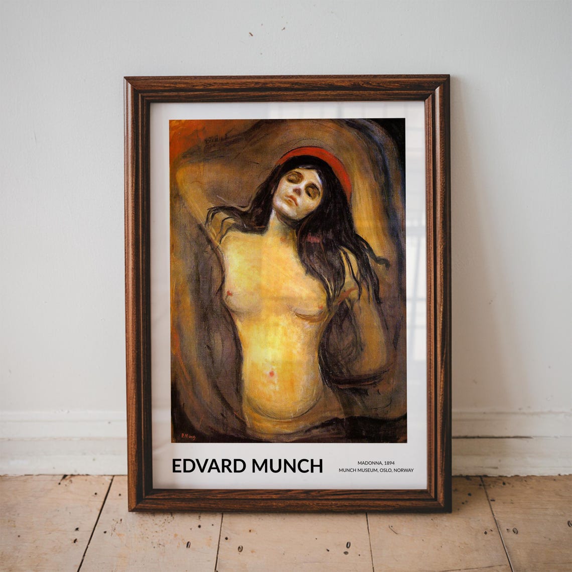 Edvard Munch Madonna 1894 Expressionist Painting Classic Art Poster