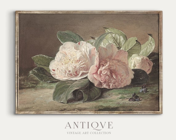 Antique Roses - Vintage Floral Art