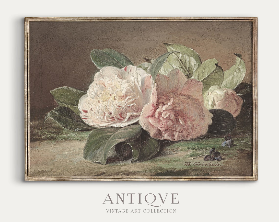 Antique Roses - Vintage Floral Art