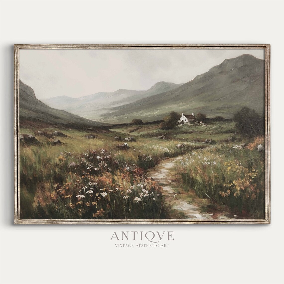 Spring Irish Landscape, Irish Countryside Art Print