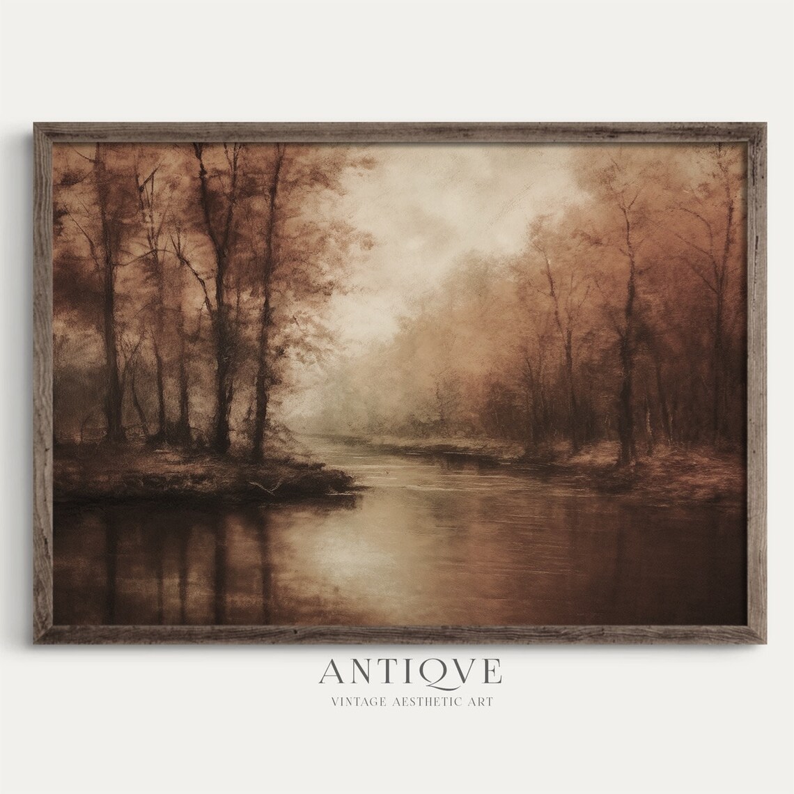 Fall Landscape - Rustic Autumn Art - Image 3