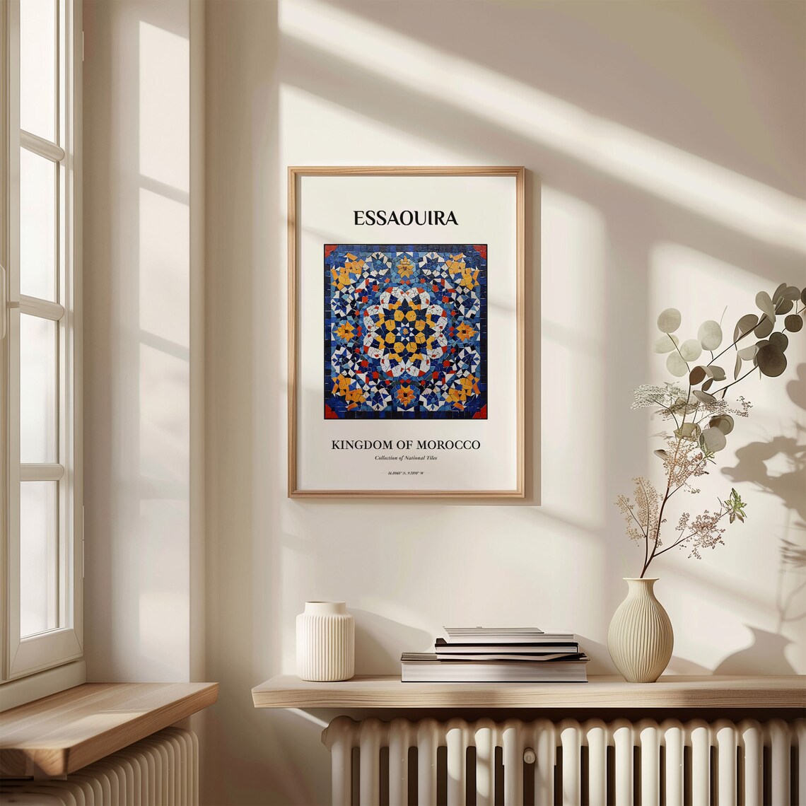 Essaouira Morocco Tile Art Minimalist Print Poster Traditional Wall Decor Kitchen Wall Art Aesthetic Home Decor C32 433 - Image 3
