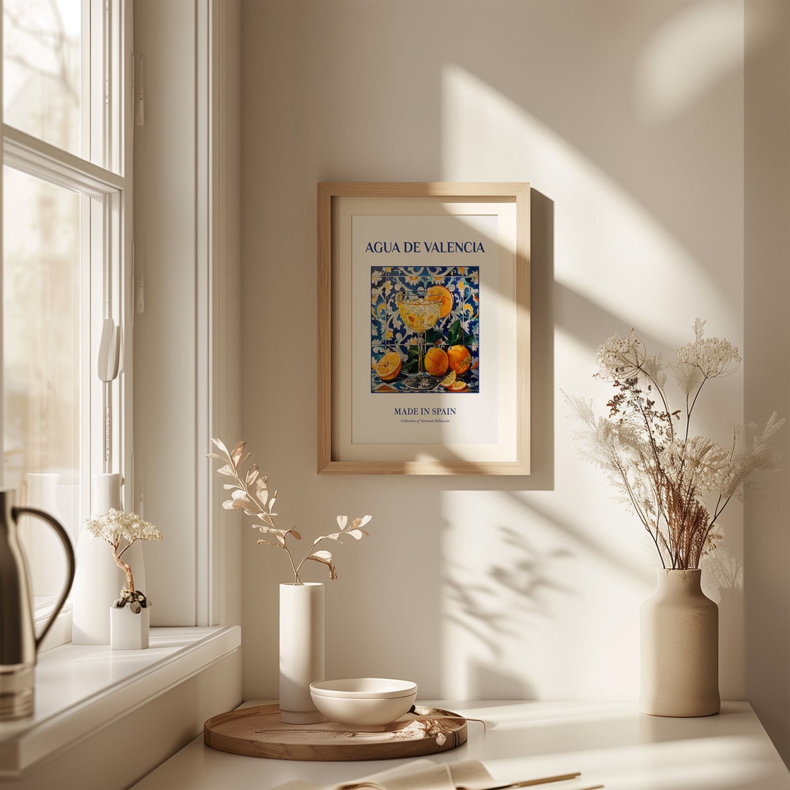 Agua de Valencia Spanish Cocktail Majolica Tile Art Print Spain - Image 2