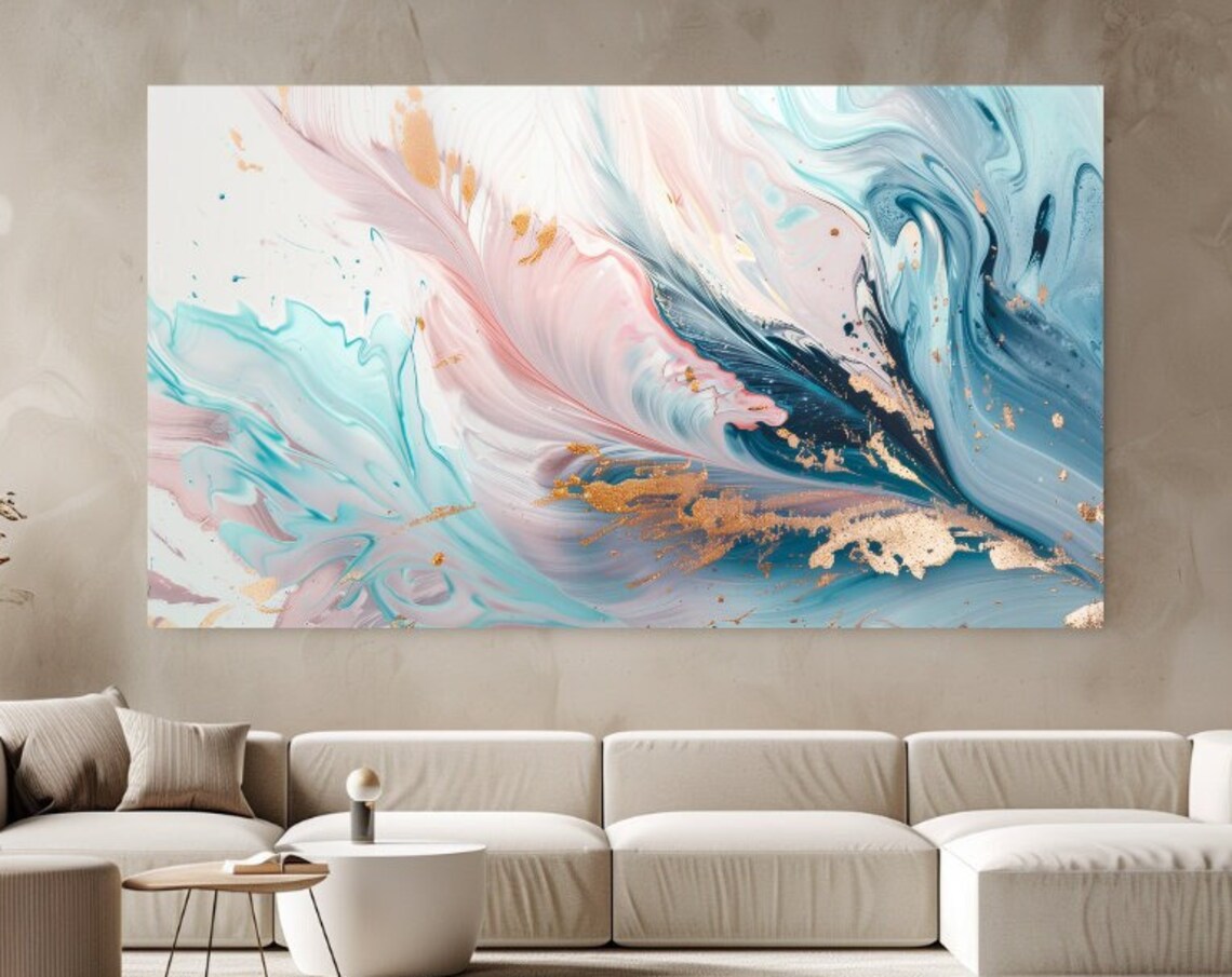 Feather Abstraction Modern Home Decor Art Print