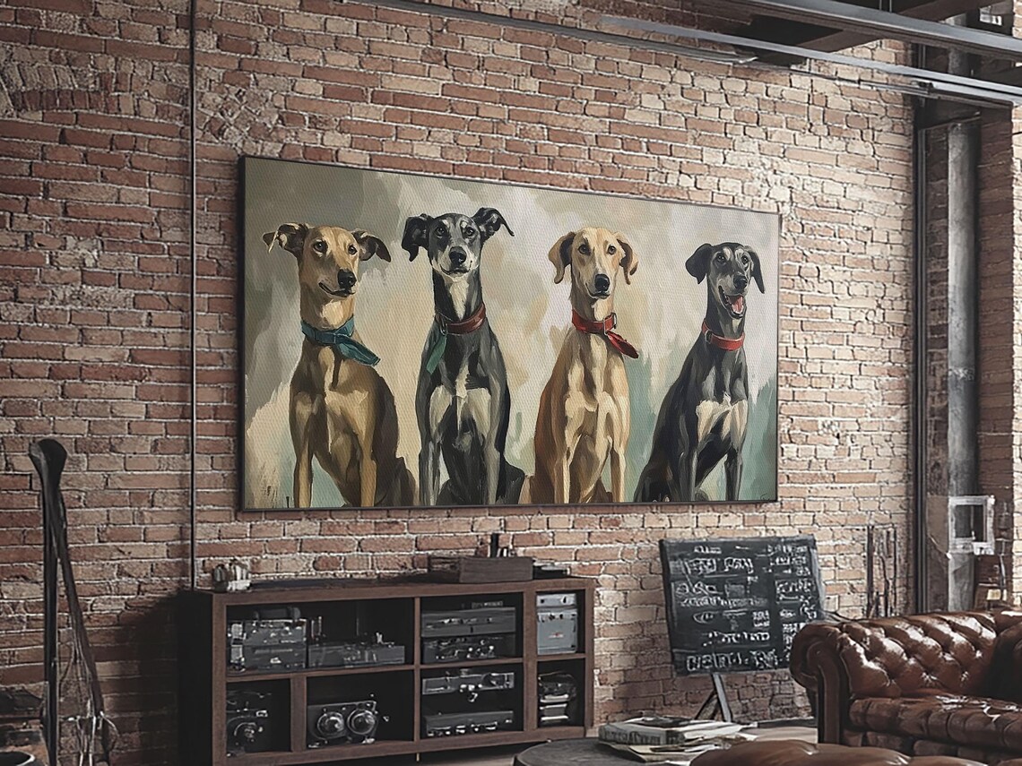 Vintage Hunting Dog Painting Print, Cottagecore Art - Image 5