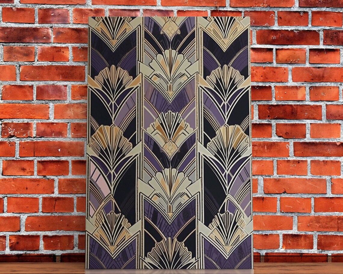 Art Deco Pattern Art Print, Abstract Nature Decor - Image 5