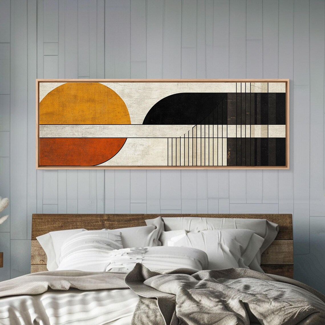 Art Deco Abstract Art Print, Muted Earth Tones