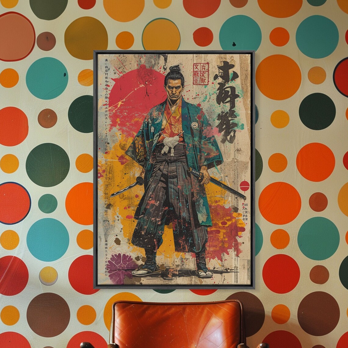 Abstract Samurai Japanese Poster Print, Cultural Wall Art - Image 5