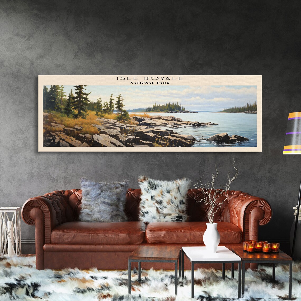Isle Royale National Park Minimalist Travel Poster - Image 3