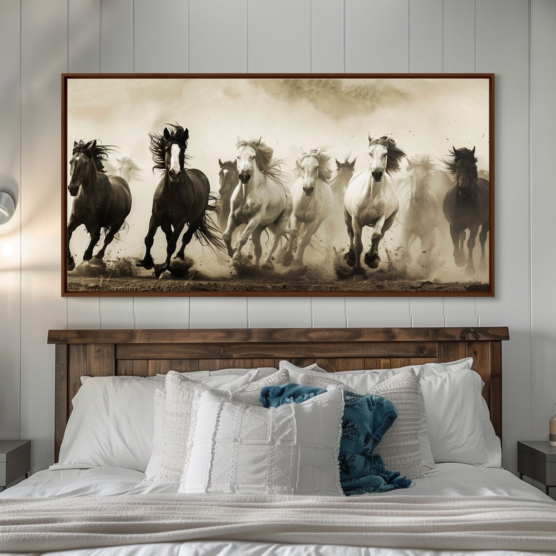 Majestic Running Horses, Western Wall Art Print - Image 3