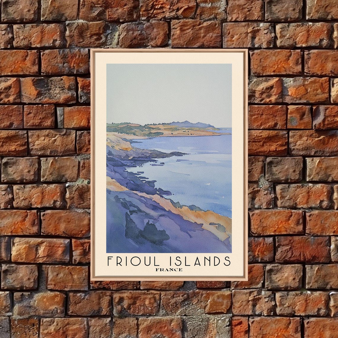 Frioul Islands France Watercolor Print Vacation Gift France Wall Art Vacation Wall Art Vacatation Beach Decor Beach Or Lakehouse Art - Image 5