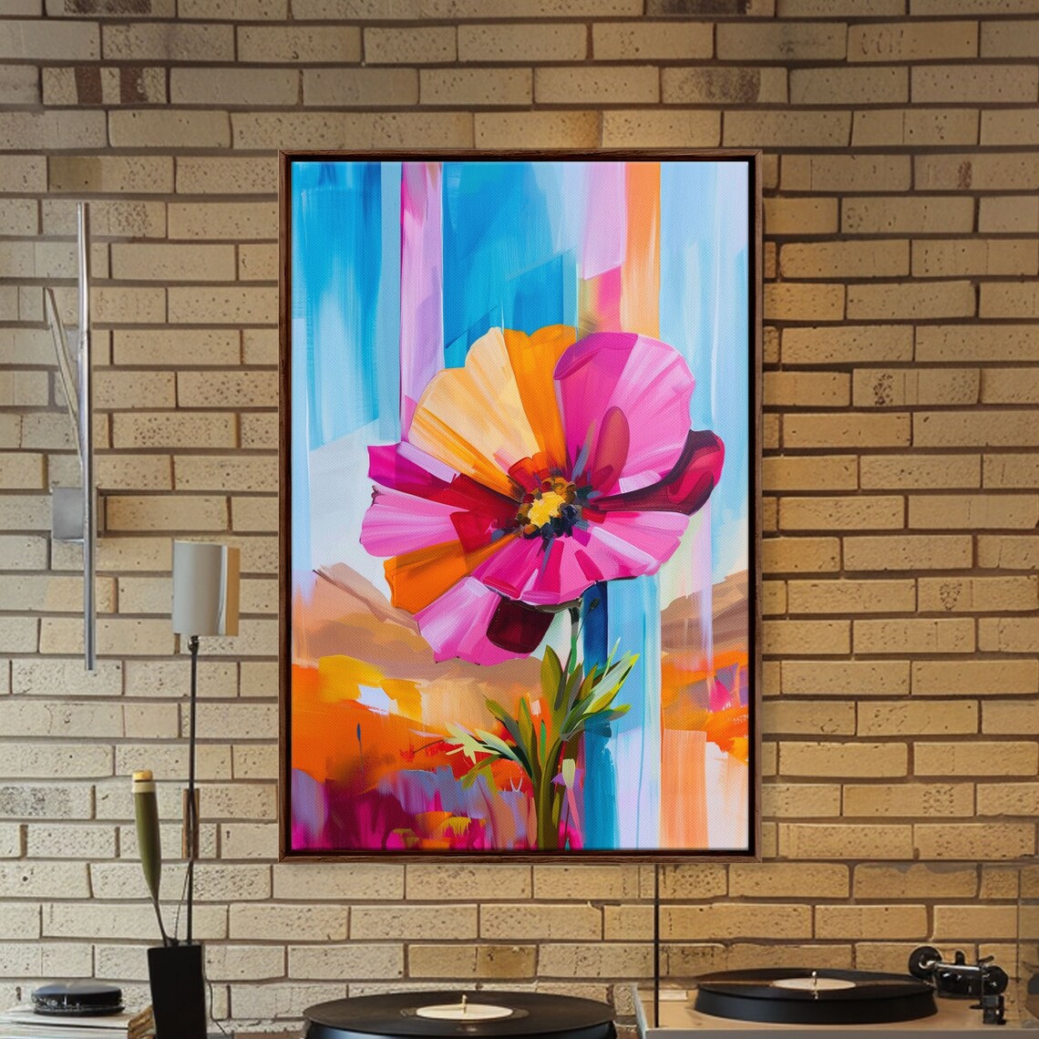 Abstract Flower Bloom, Modern Floral Art Print - Image 5