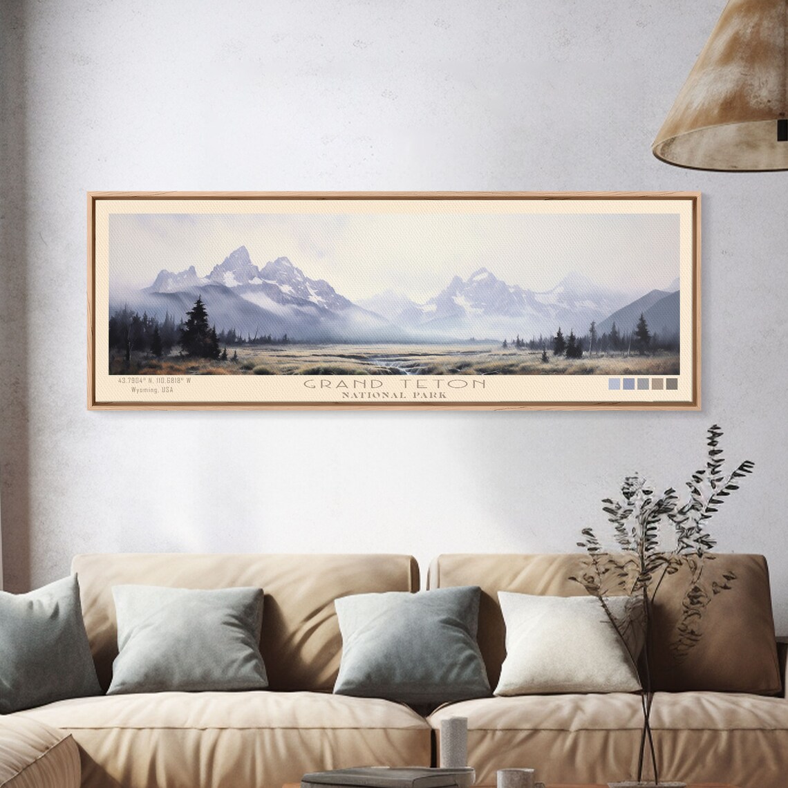 Grand Teton National Park Minimalist Travel Poster - Image 4
