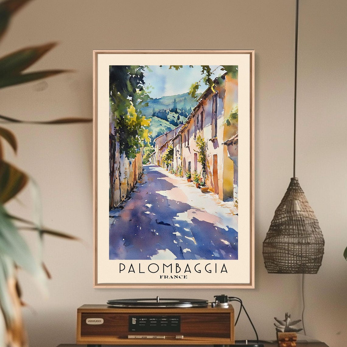 Palombaggia France Watercolor Print Vacation Gift France Wall Art Beach Painting Beach Decor Beach Or Lakehouse Art - Image 2