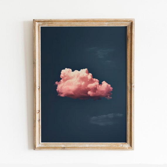 Night Sky Print, Indigo Maximalist Decor