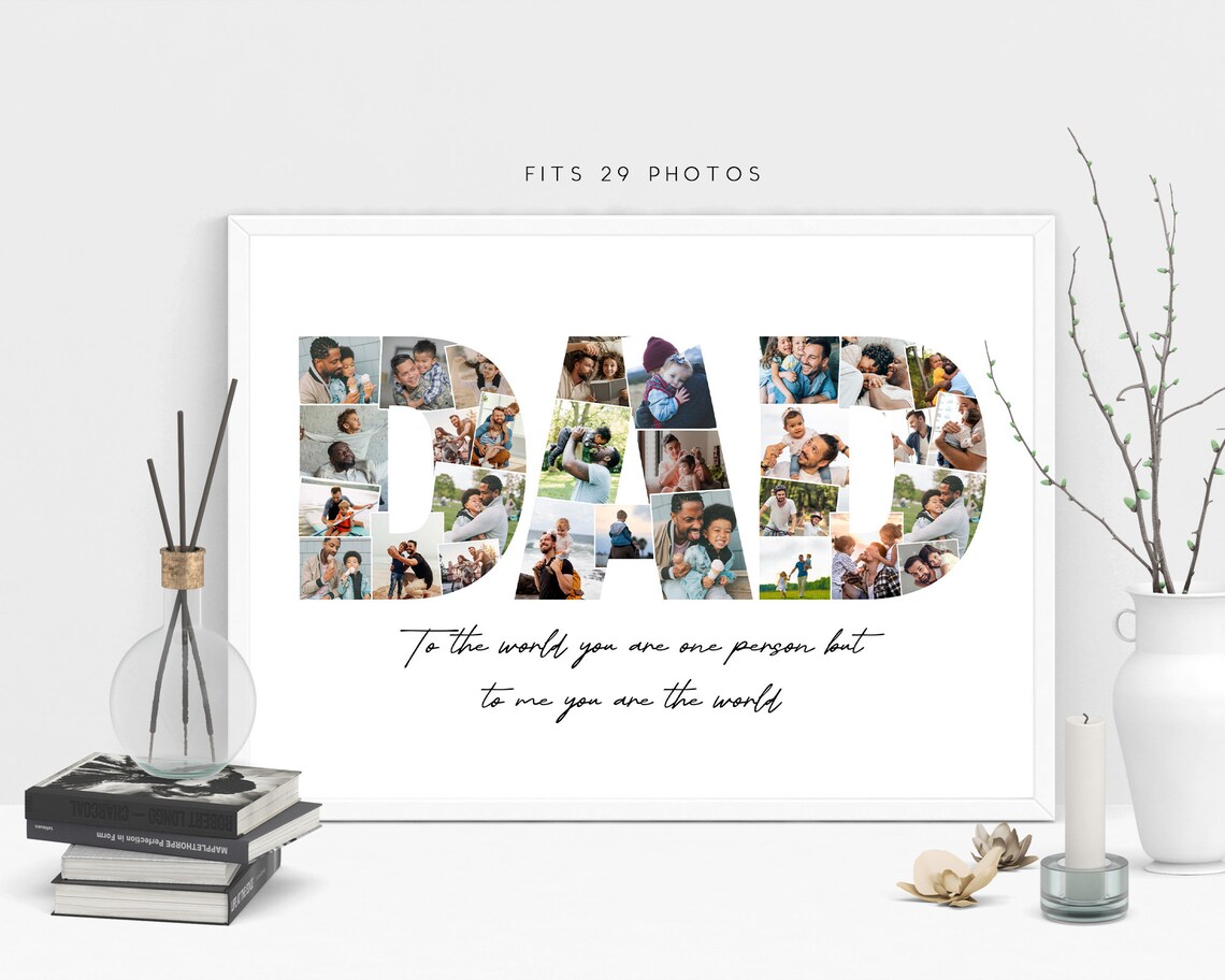 Dad Photo Collage - Personalized Gift - Image 2