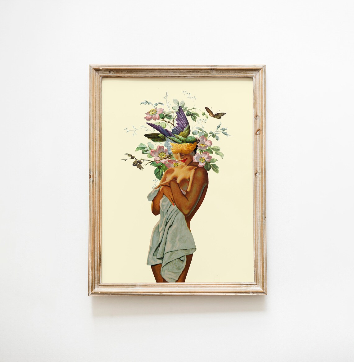 Surreal Beauty 2 Retro Botanical Poster Print