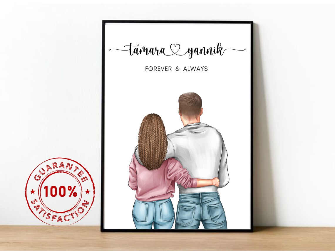 Unique Couples Gift, Anniversary Gift Print