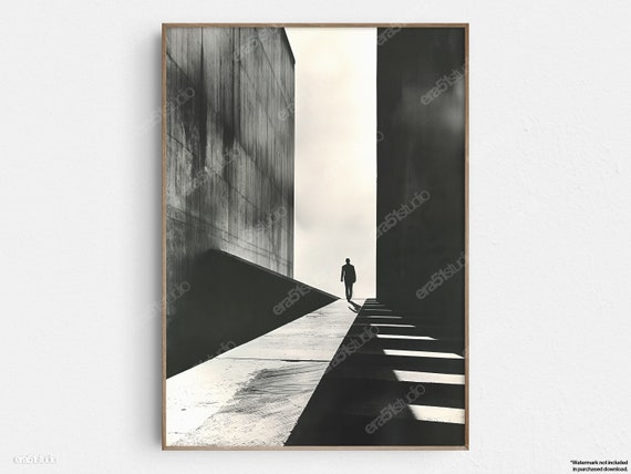 Solitary Pathway Vintage Photograph Poster Print